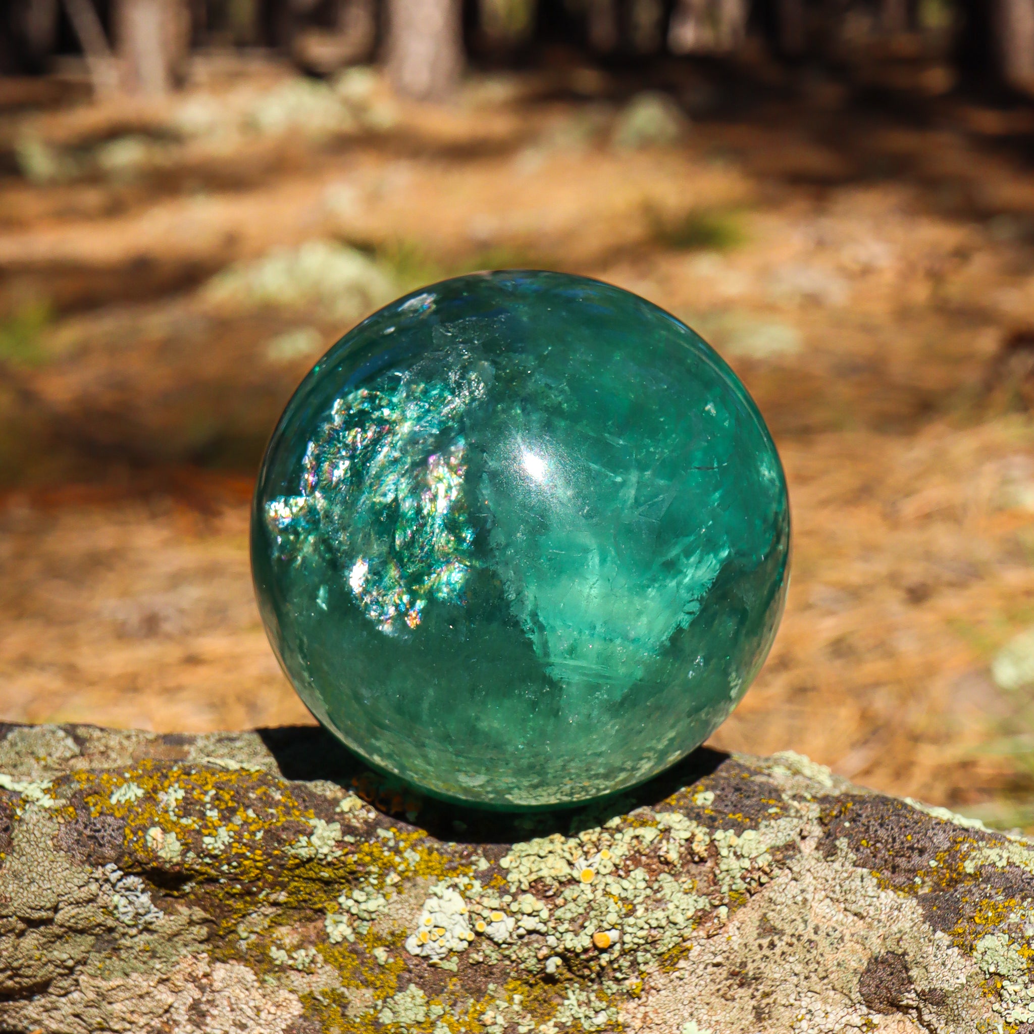 Large Green Fluorite Sphere