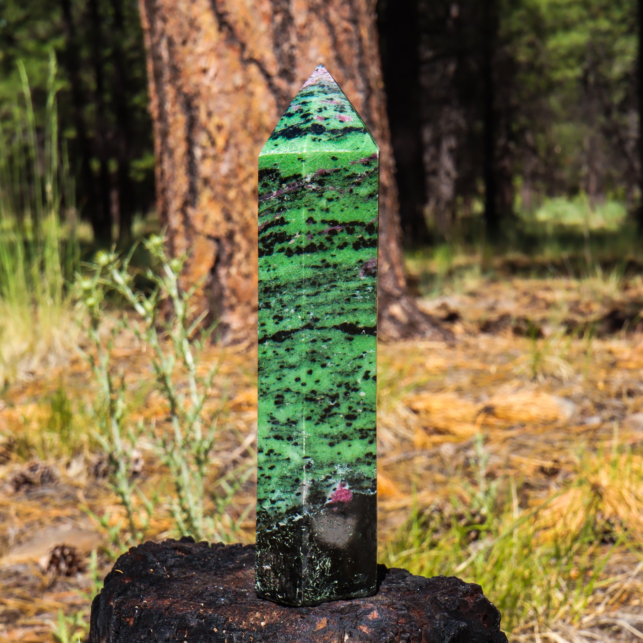 Large Ruby Zoisite Point