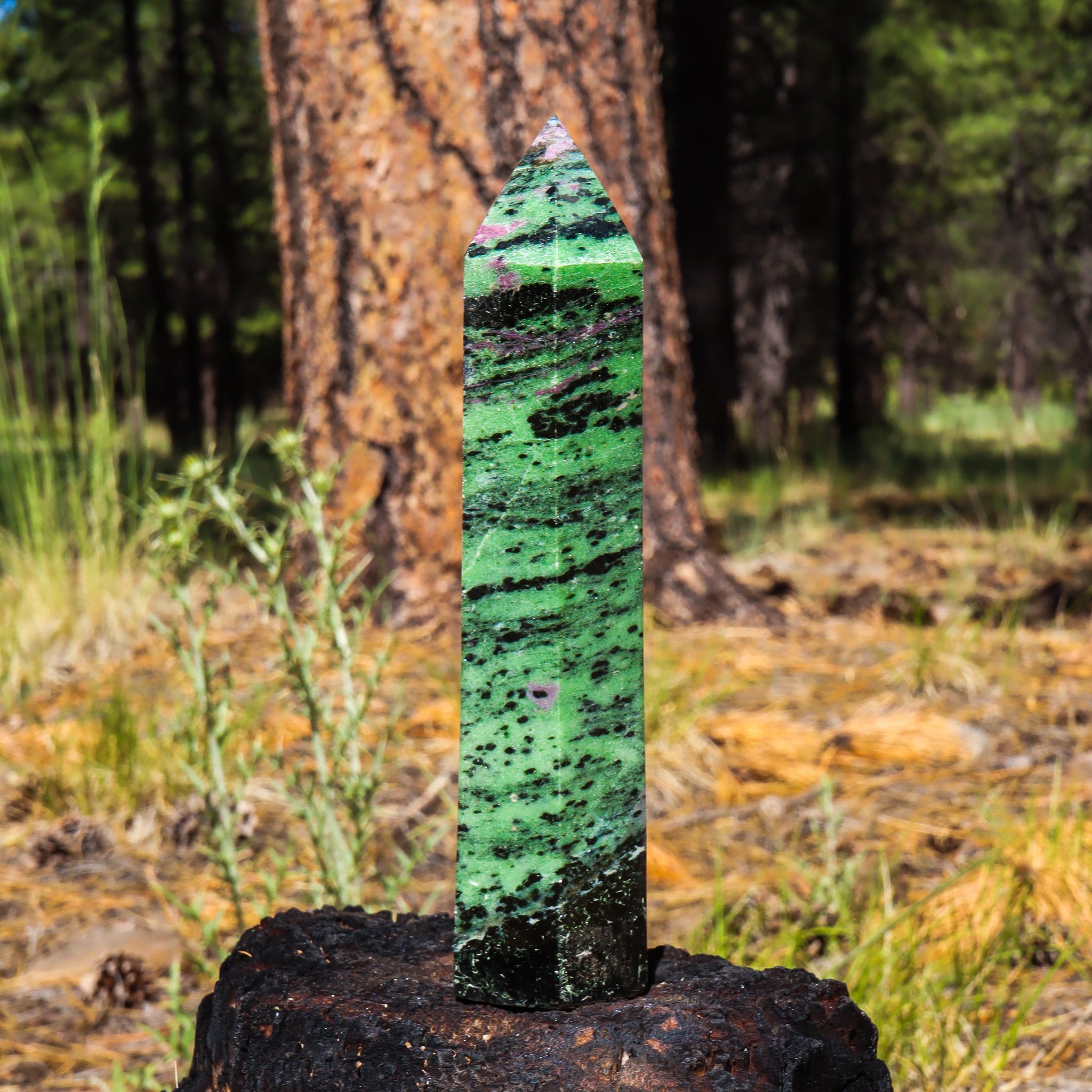 Large Ruby Zoisite Point