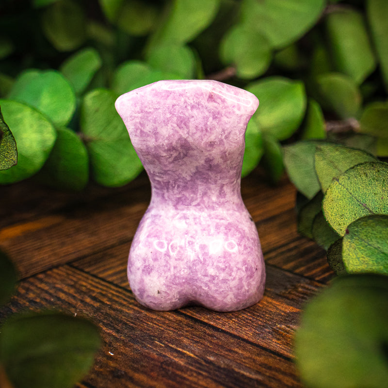 Lepidolite Goddess Bust