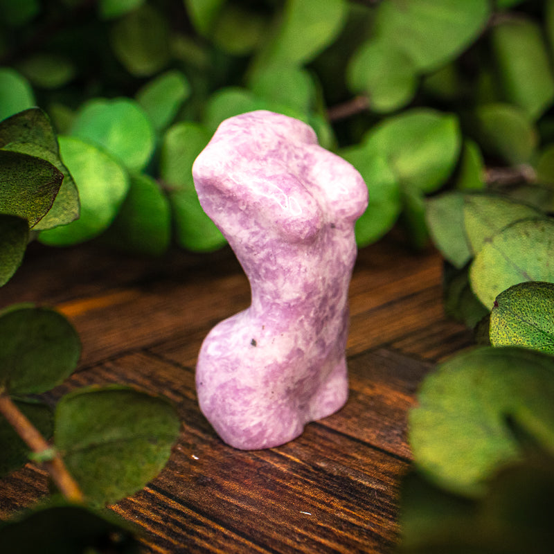 Lepidolite Goddess Bust