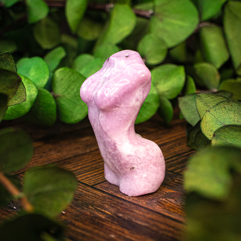 Lepidolite Goddess Bust