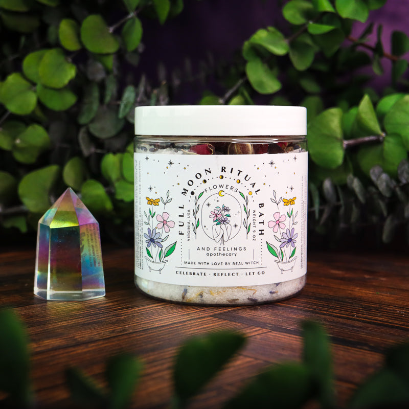 Full Moon Ritual Bath by Flowers & Feelings (Plastic Tub)