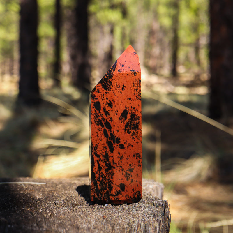 Mahogany Obsidian Point