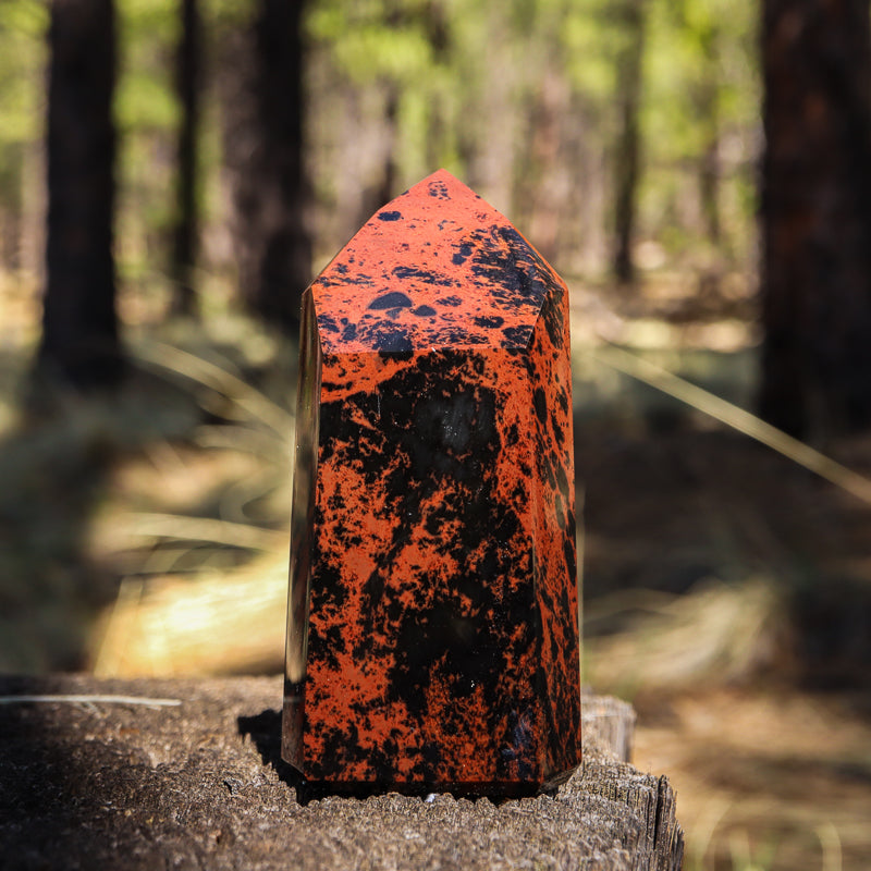 Mahogany Obsidian Point