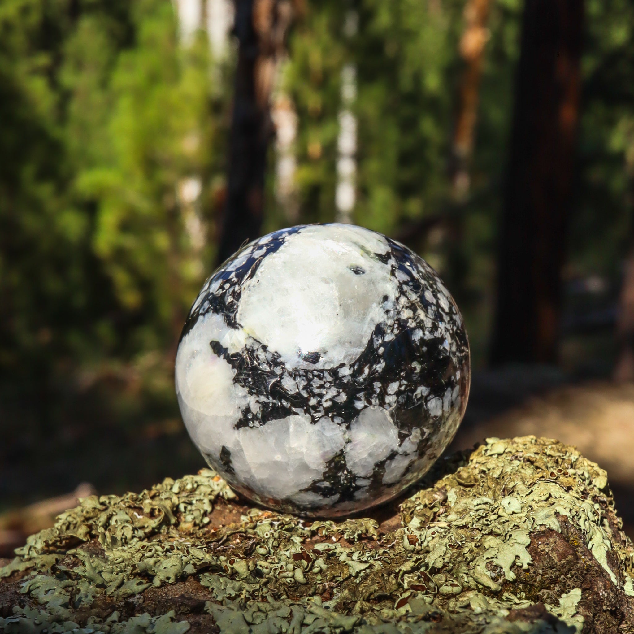 Rainbow Moonstone Sphere