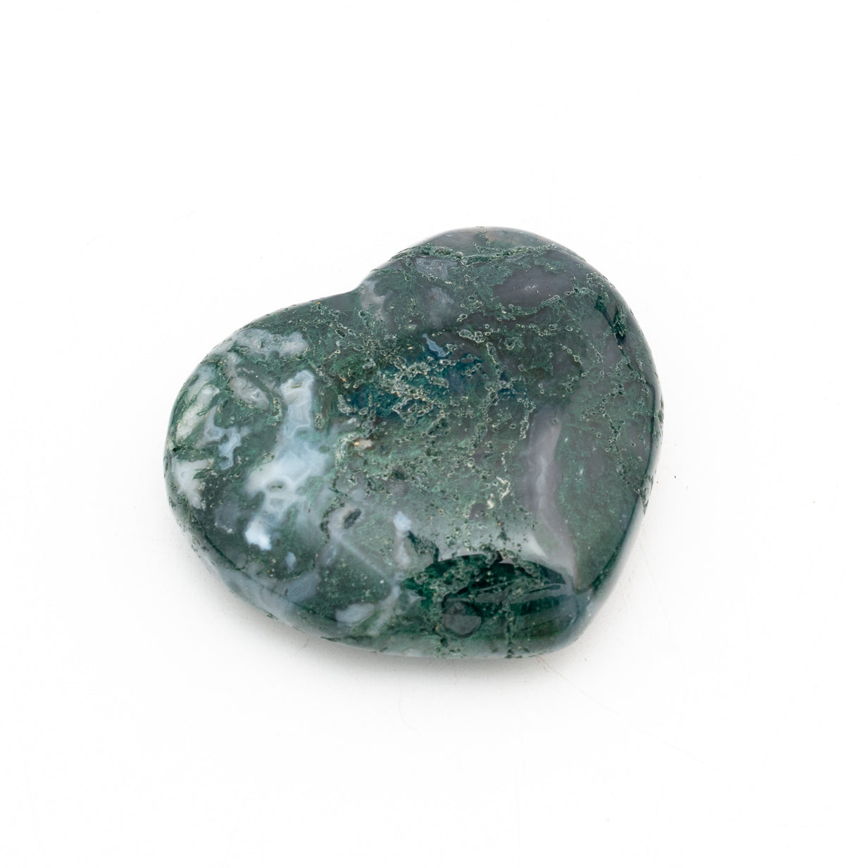 Moss Agate Heart