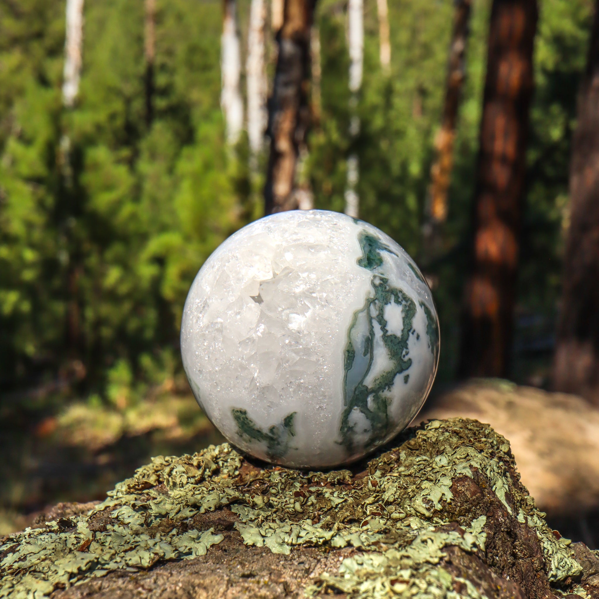 Moss Agate Sphere