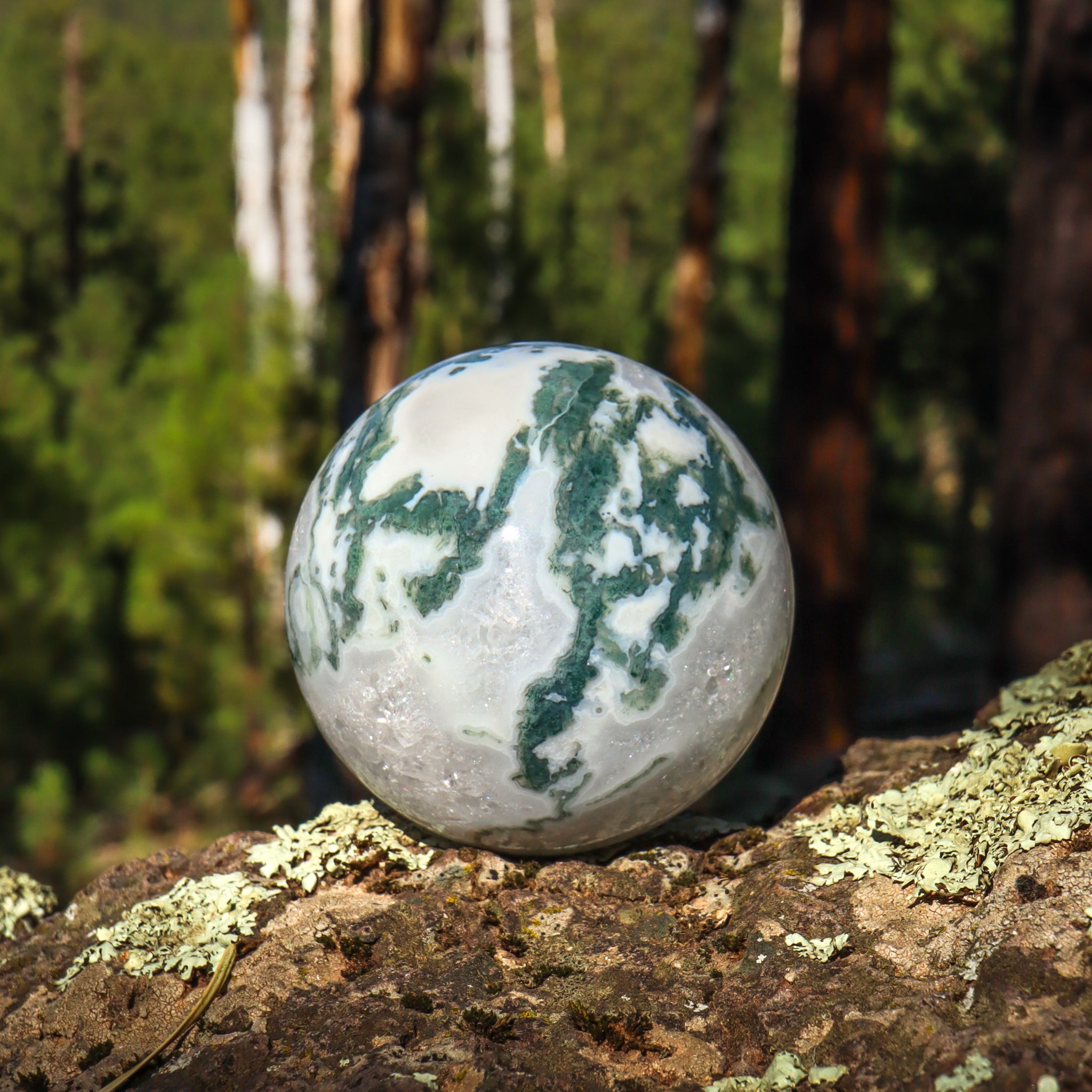 Moss Agate Sphere
