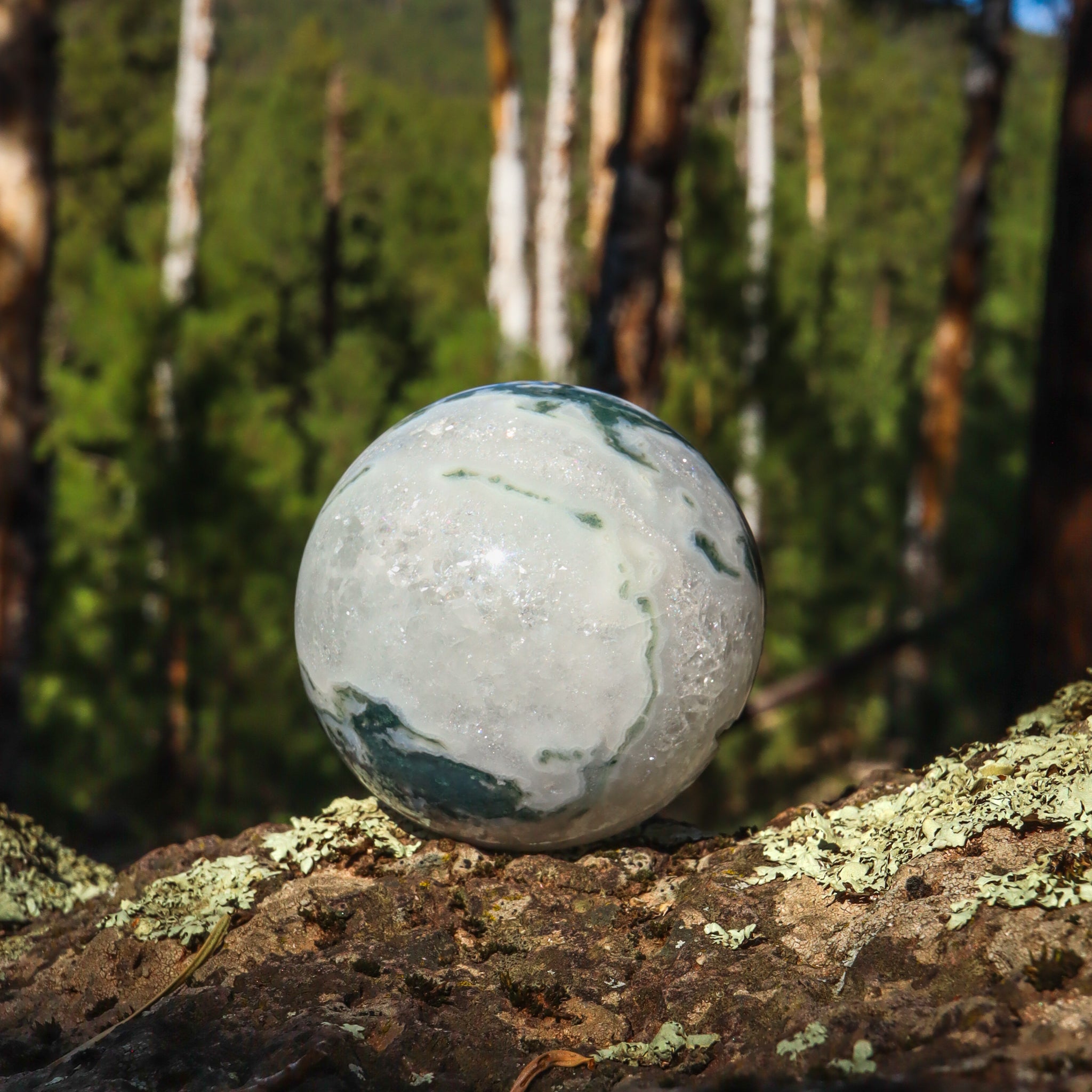 Moss Agate Sphere