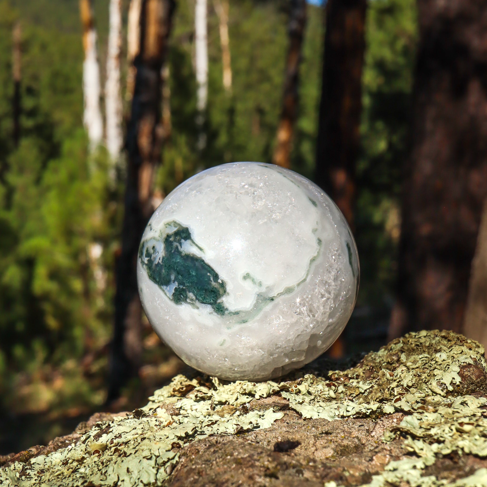 Moss Agate Sphere