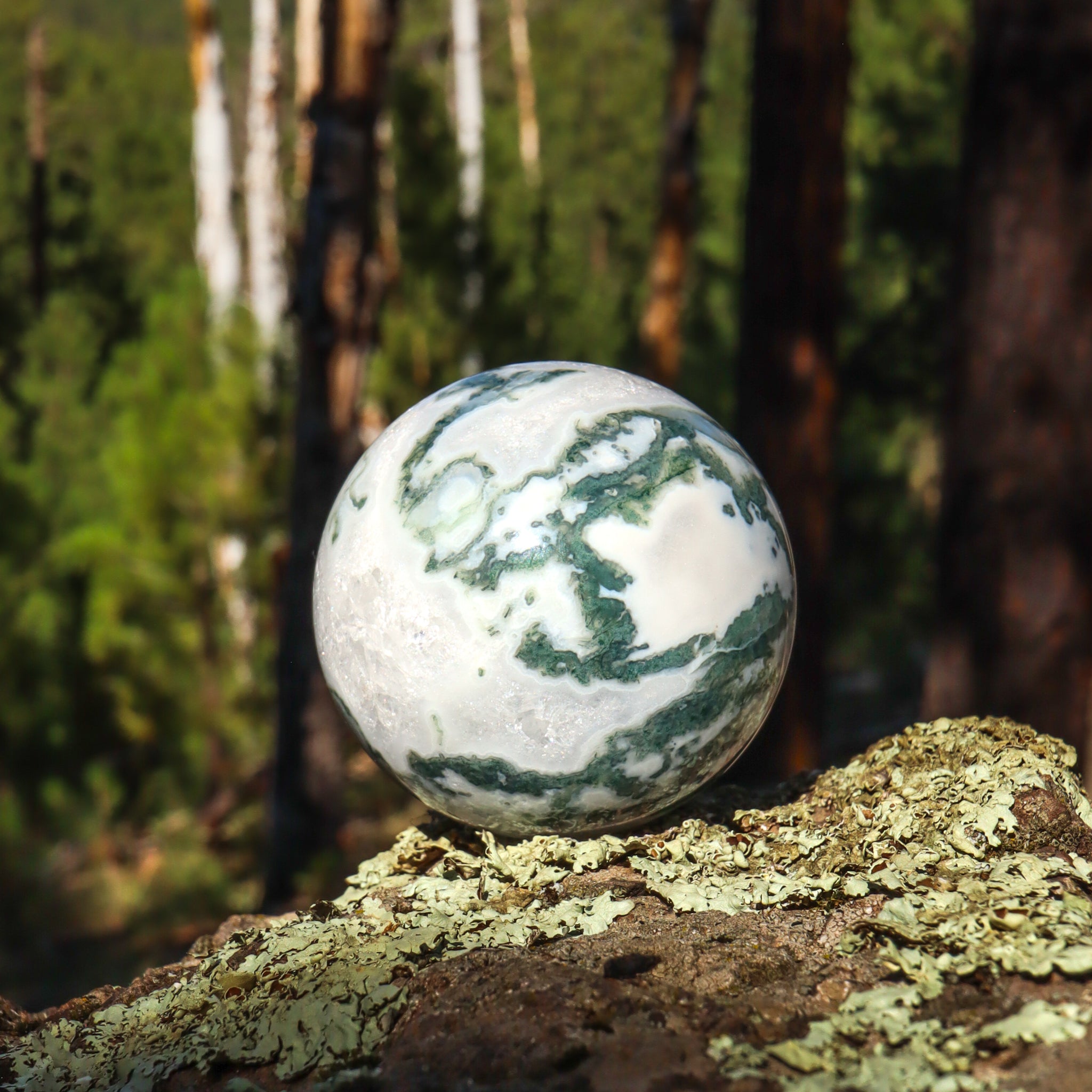 Moss Agate Sphere