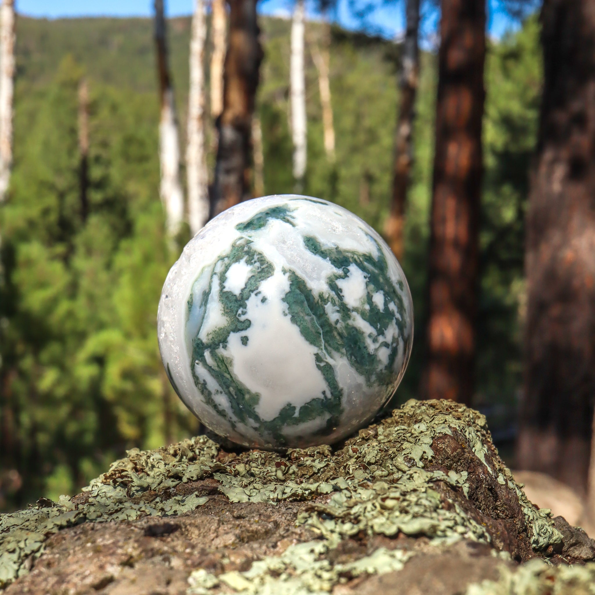 Moss Agate Sphere
