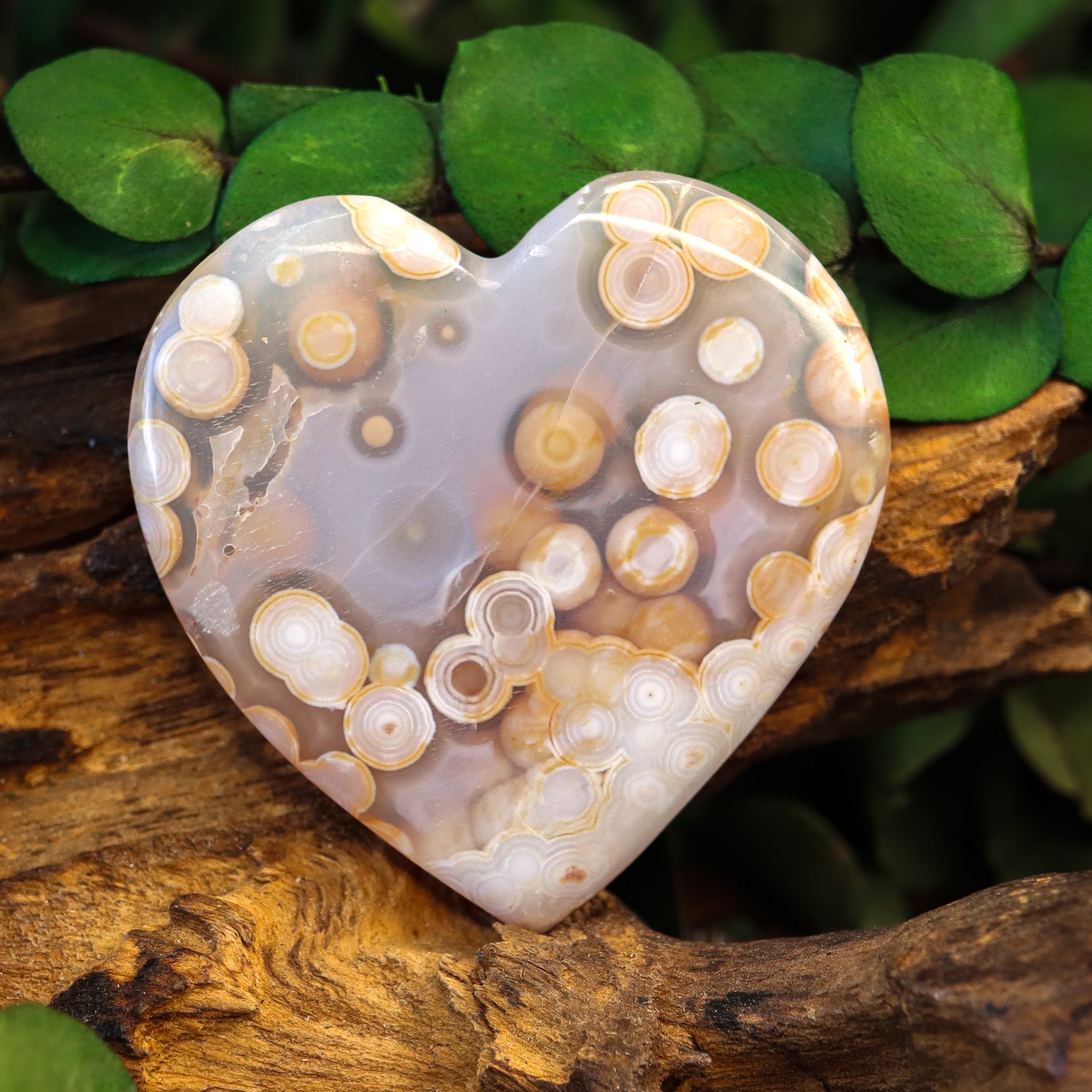 Ocean Jasper Heart