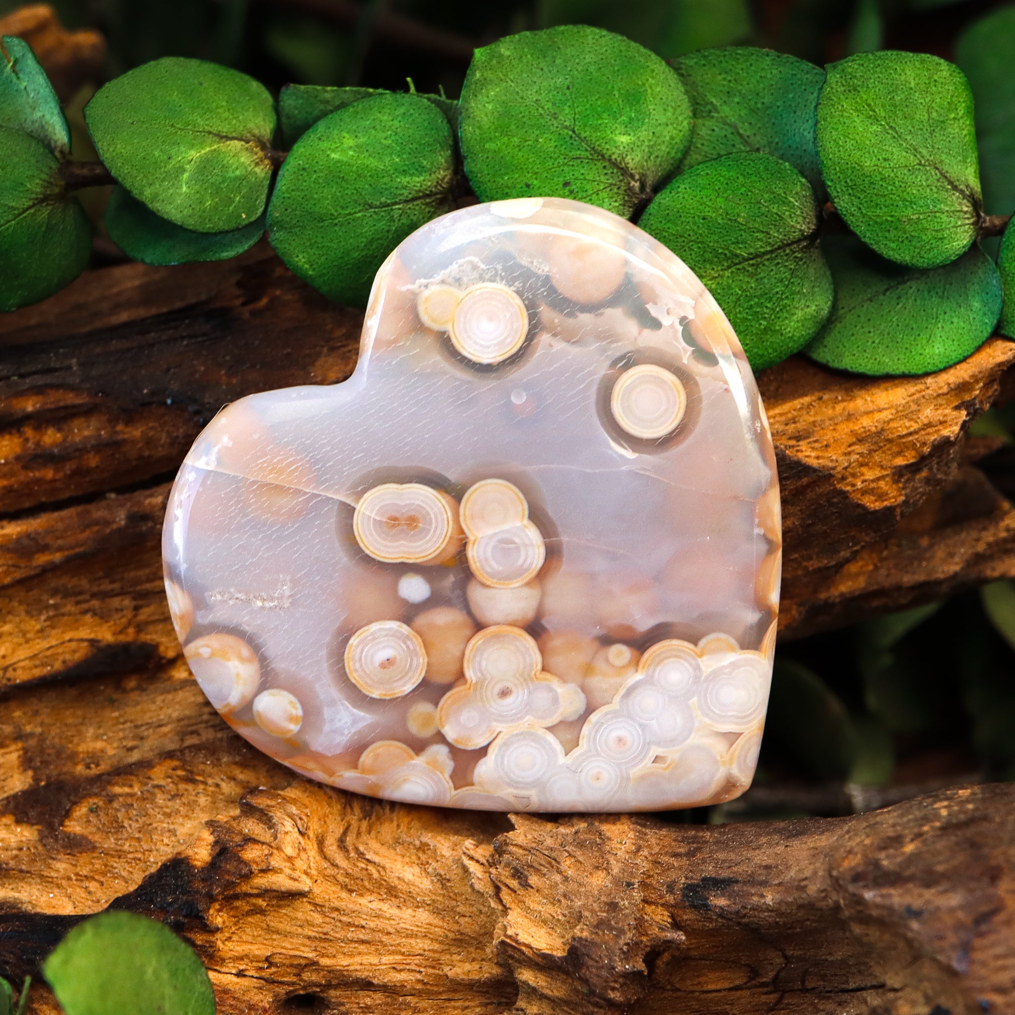 Ocean Jasper Heart