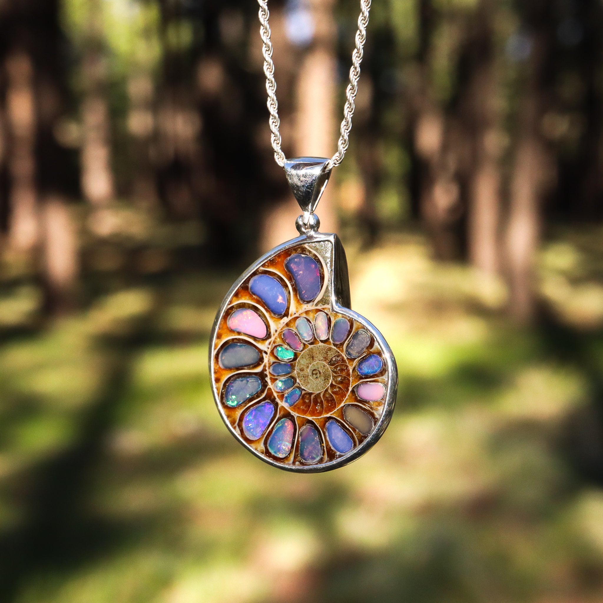 Ammonite Nautilus Pendant
