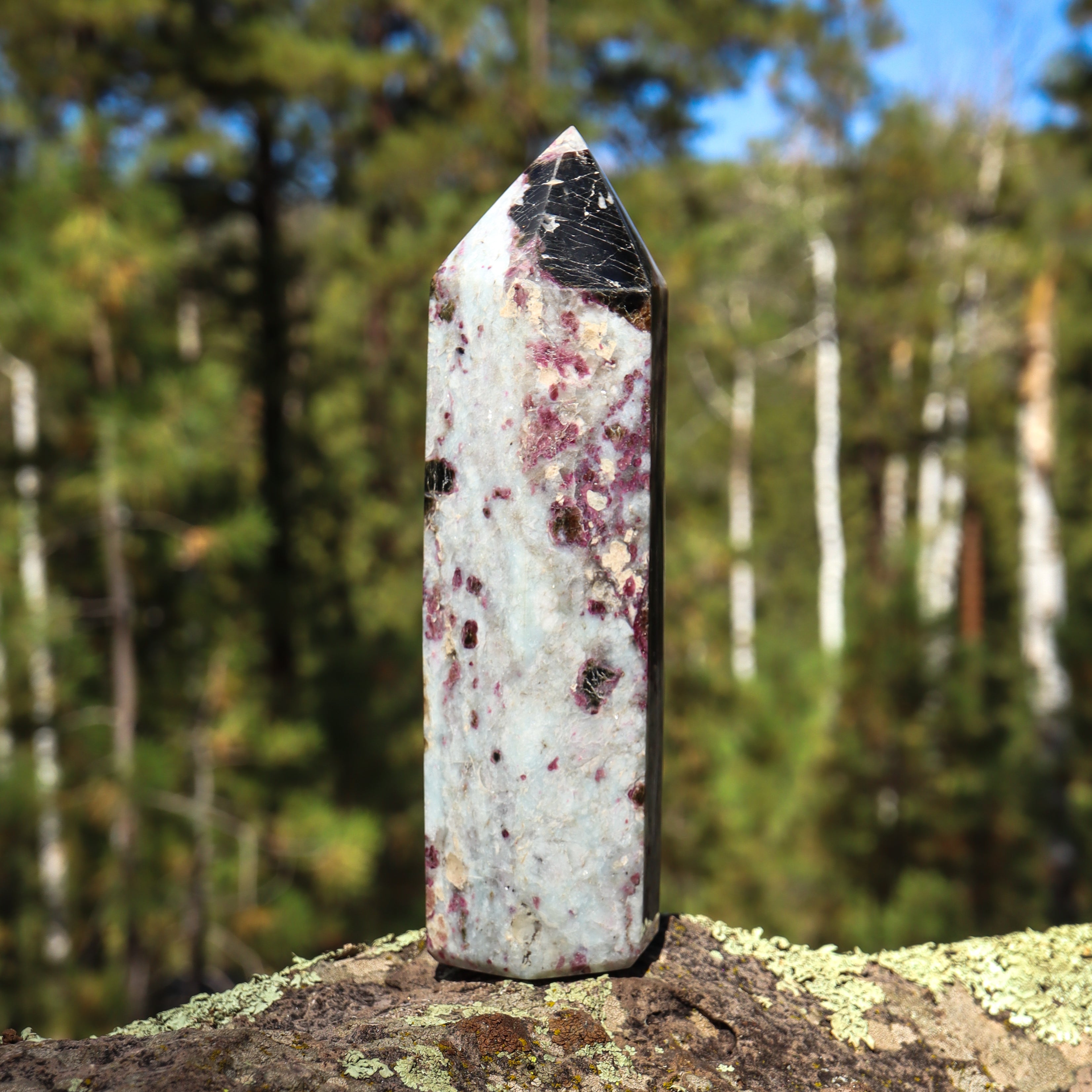 Pink Tourmaline in Matrix Point