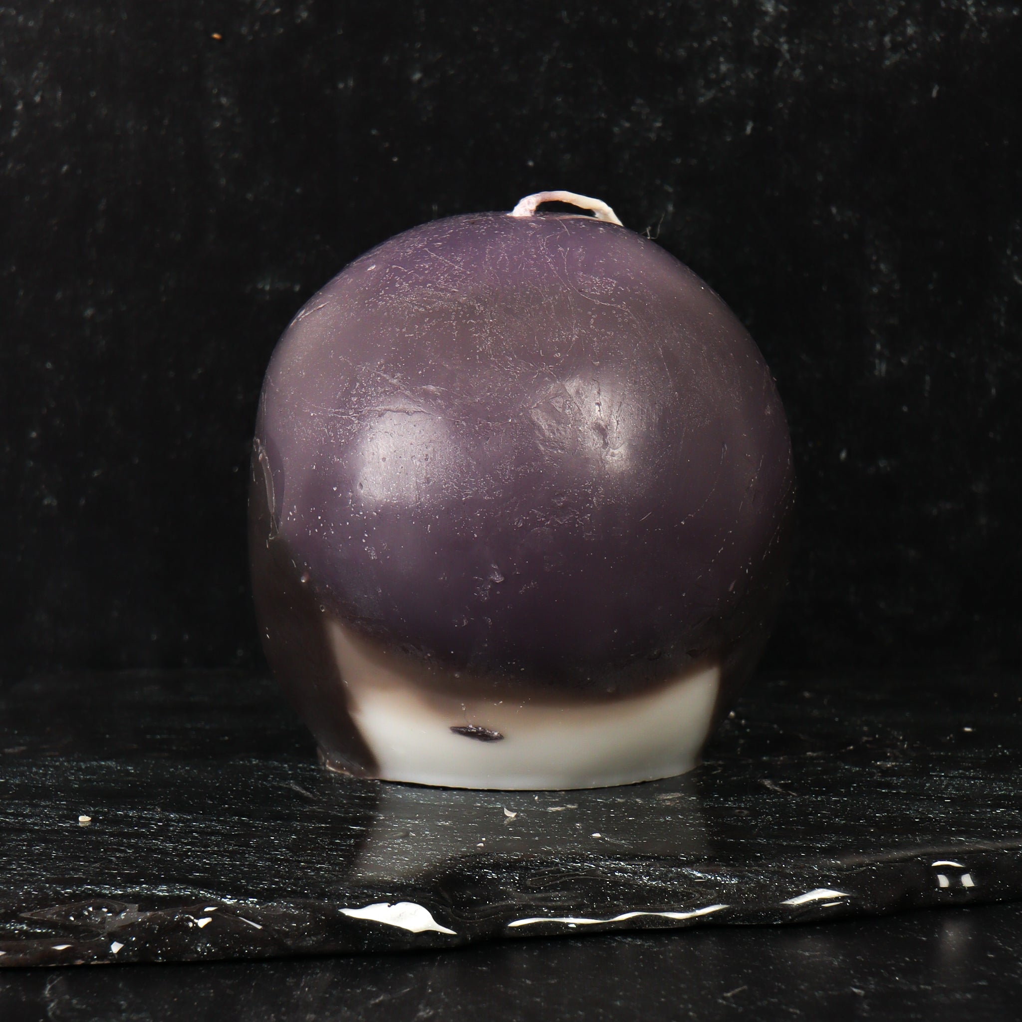 Purple Skull Candle