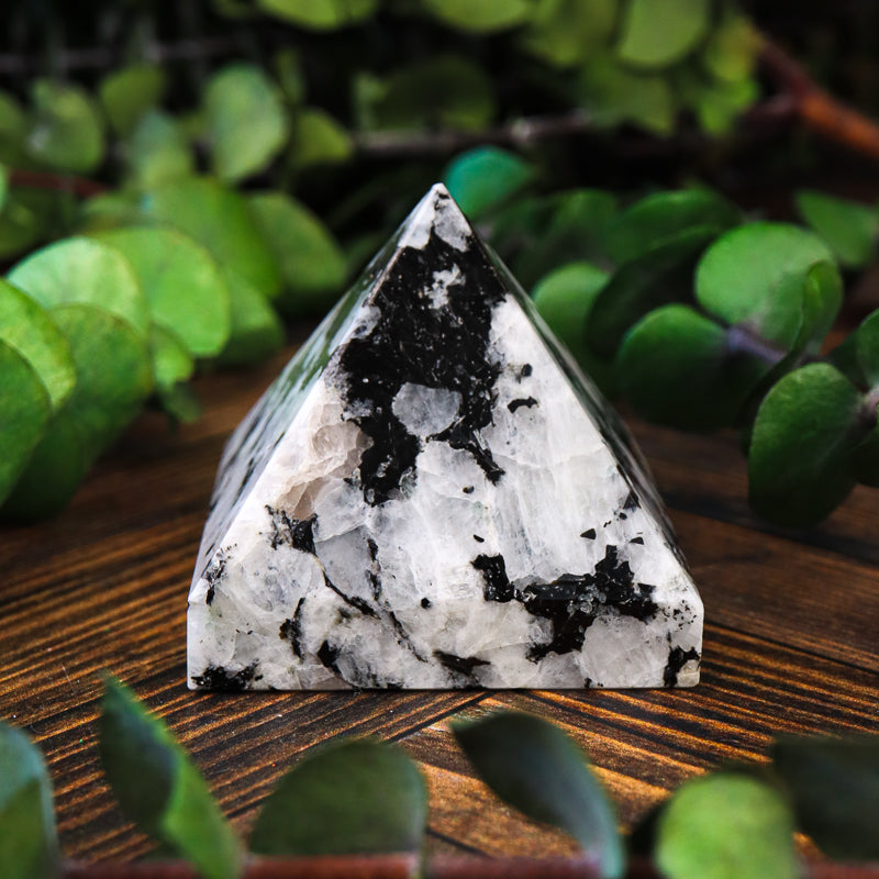 Rainbow Moonstone Pyramid