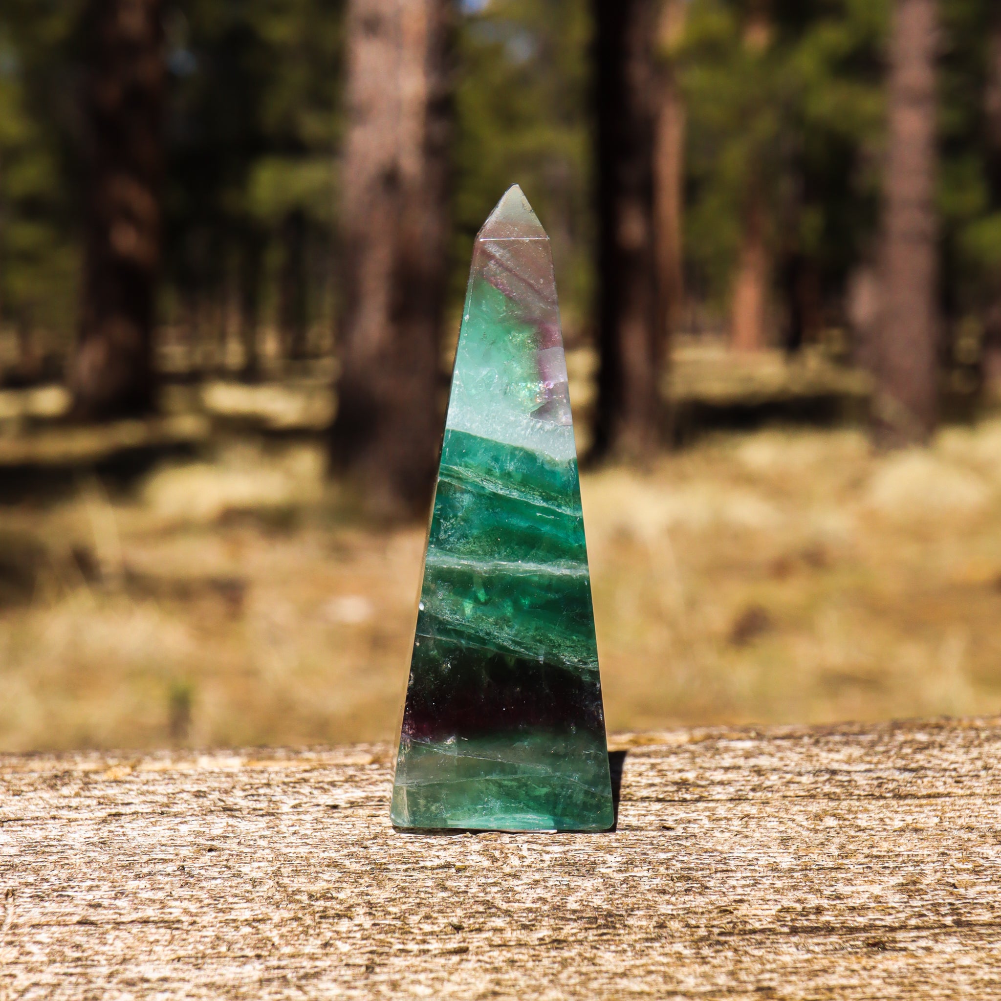 Rainbow Fluorite Obelisk