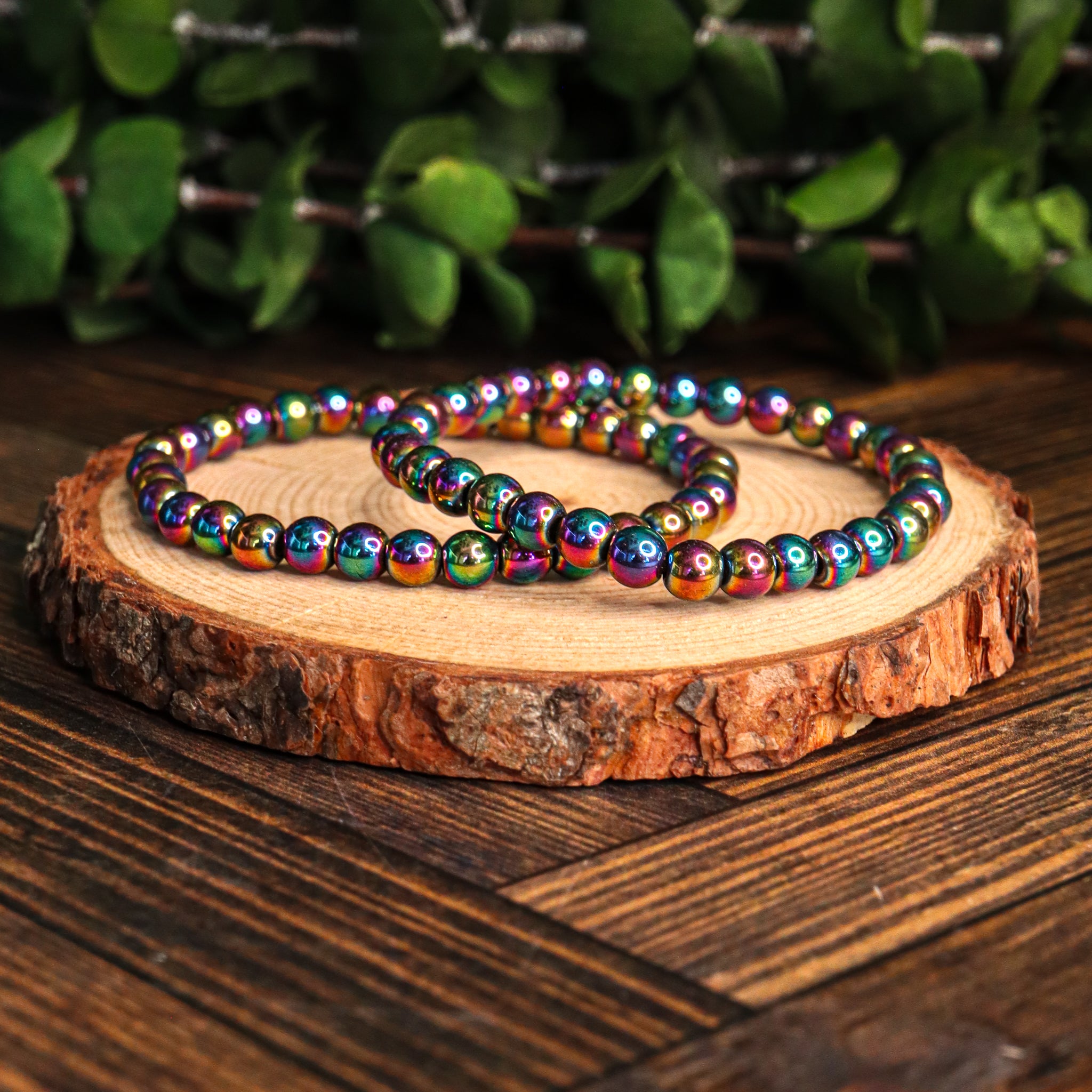 Rainbow Hematite Bracelet