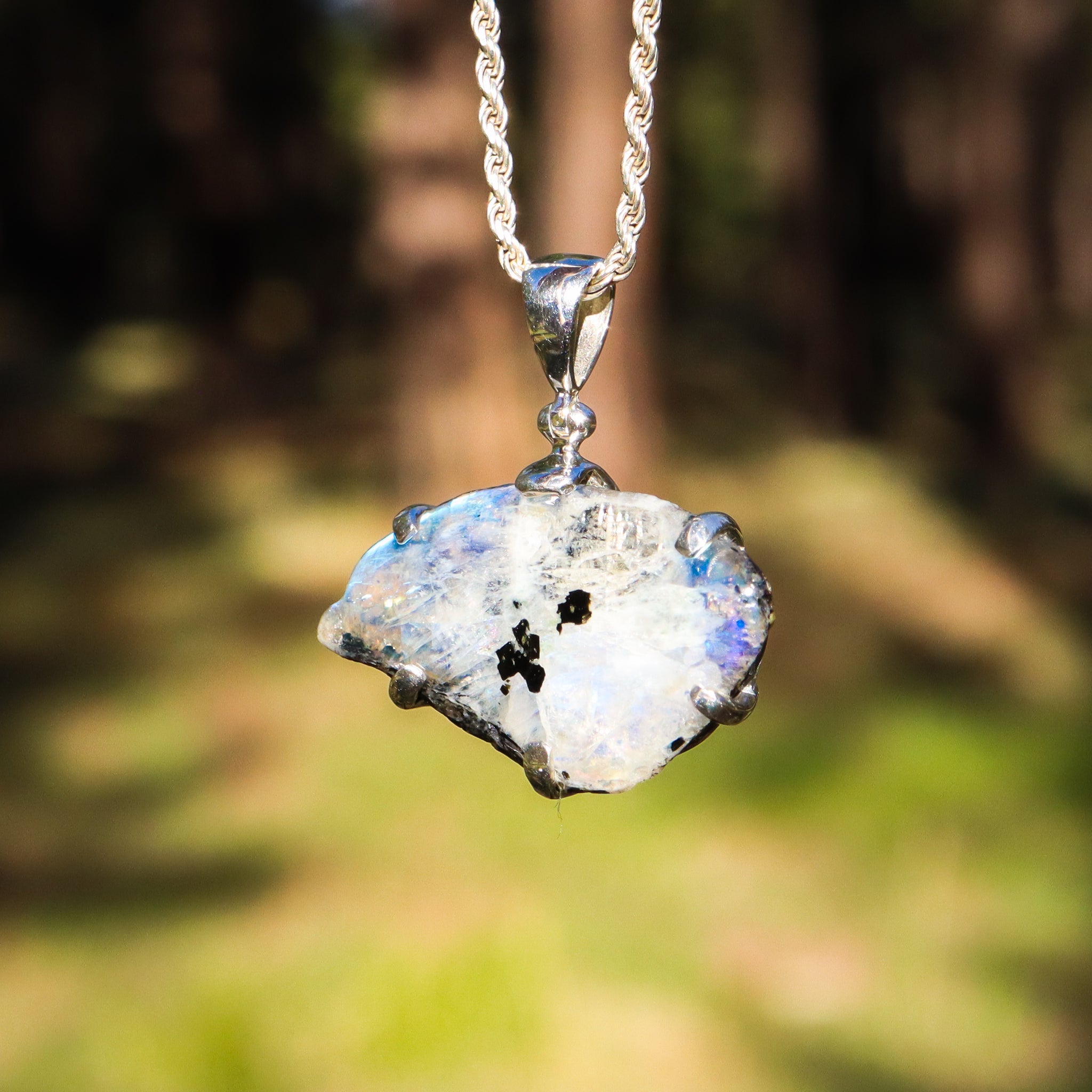 Rainbow Moonstone Pendant