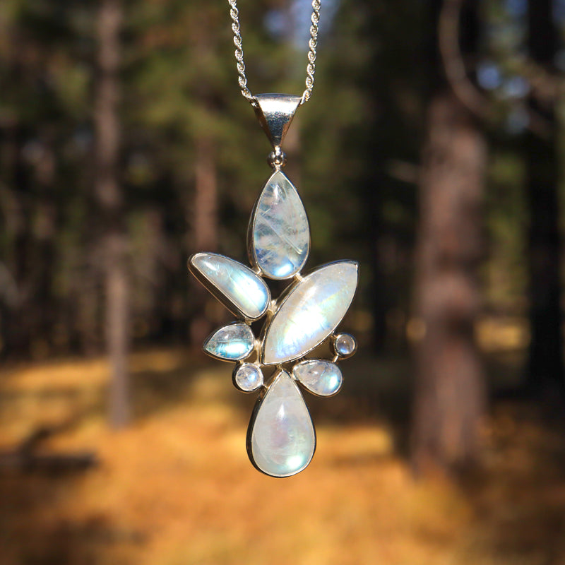 Rainbow Moonstone Pendant