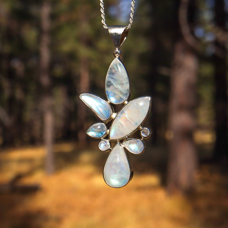 Rainbow Moonstone Pendant