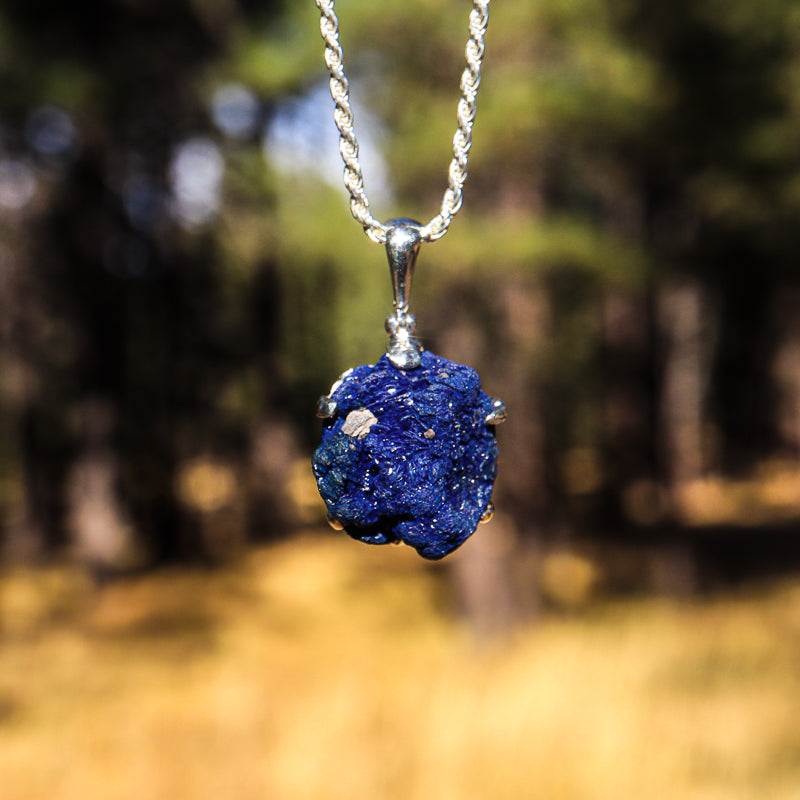 Raw Azurite Pendant