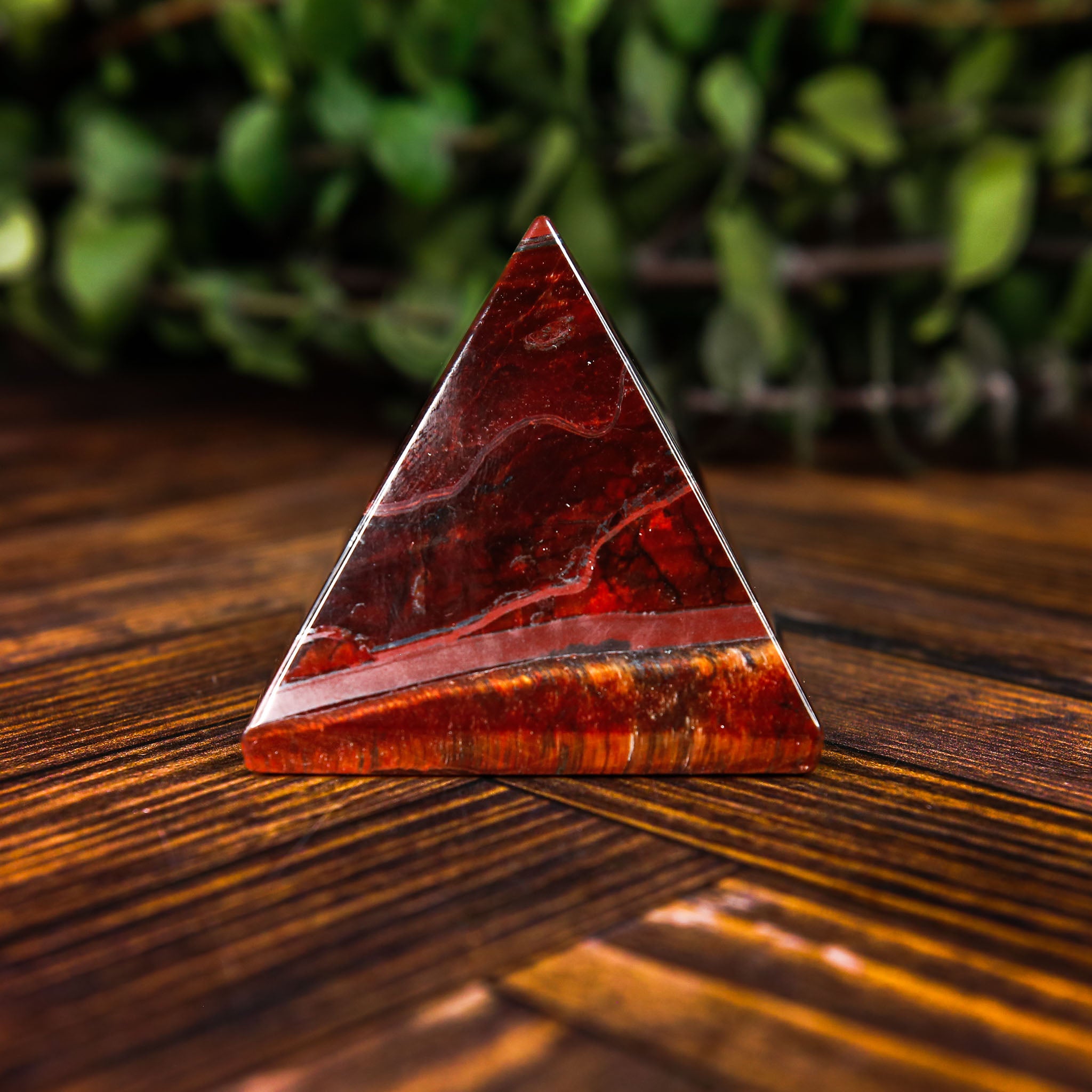 Red Tiger's Eye Pyramid