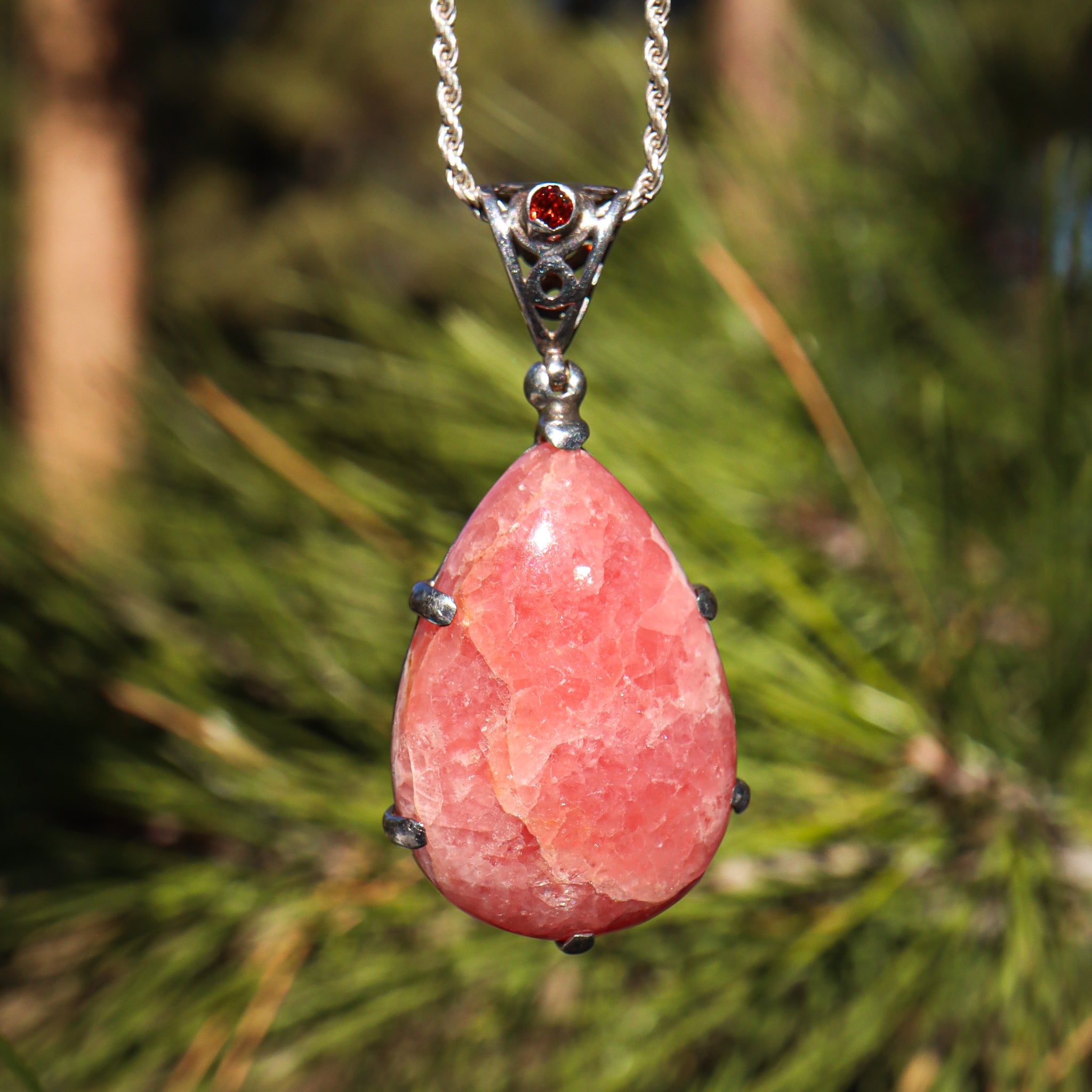 Rhodochrosite Pendant