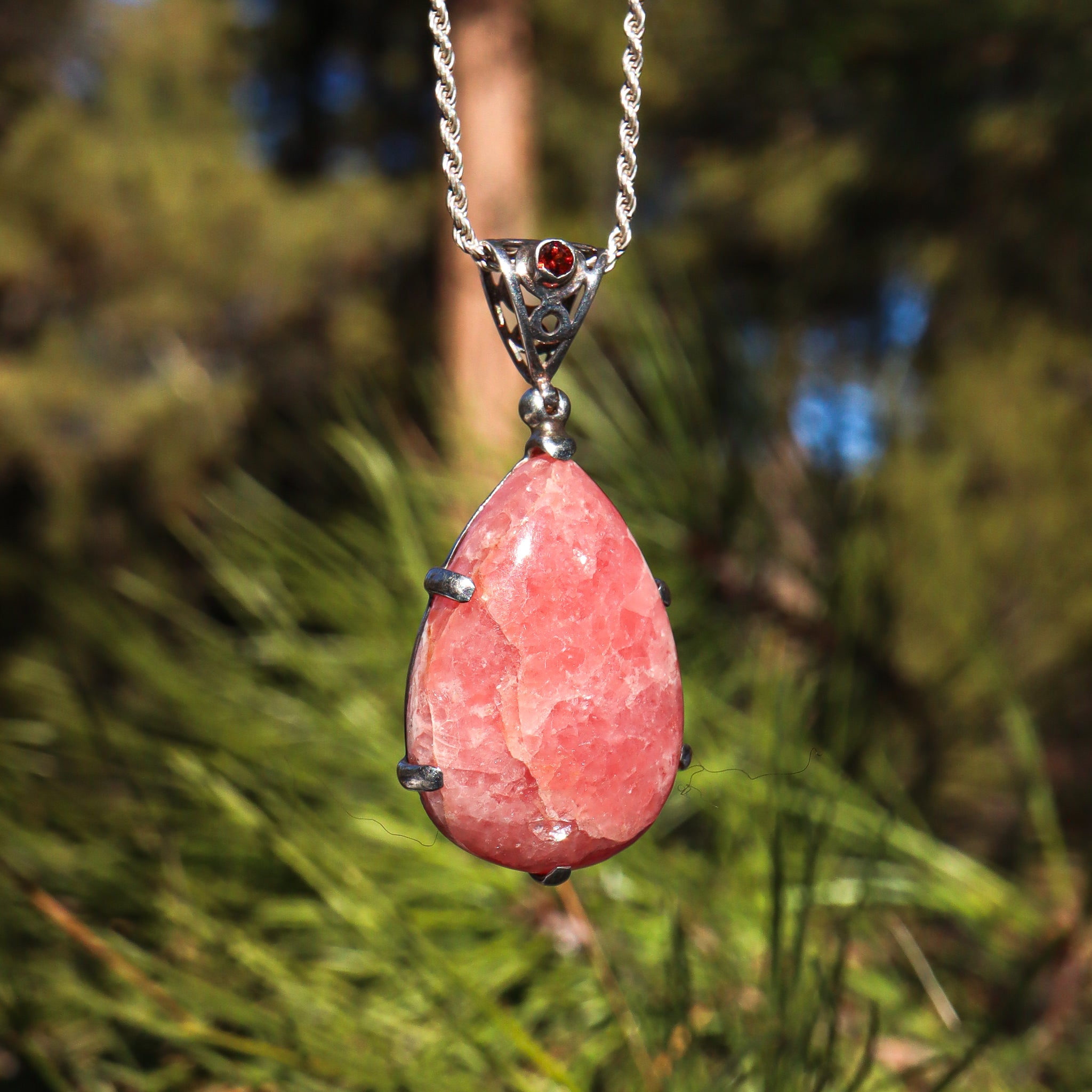 Rhodochrosite Pendant
