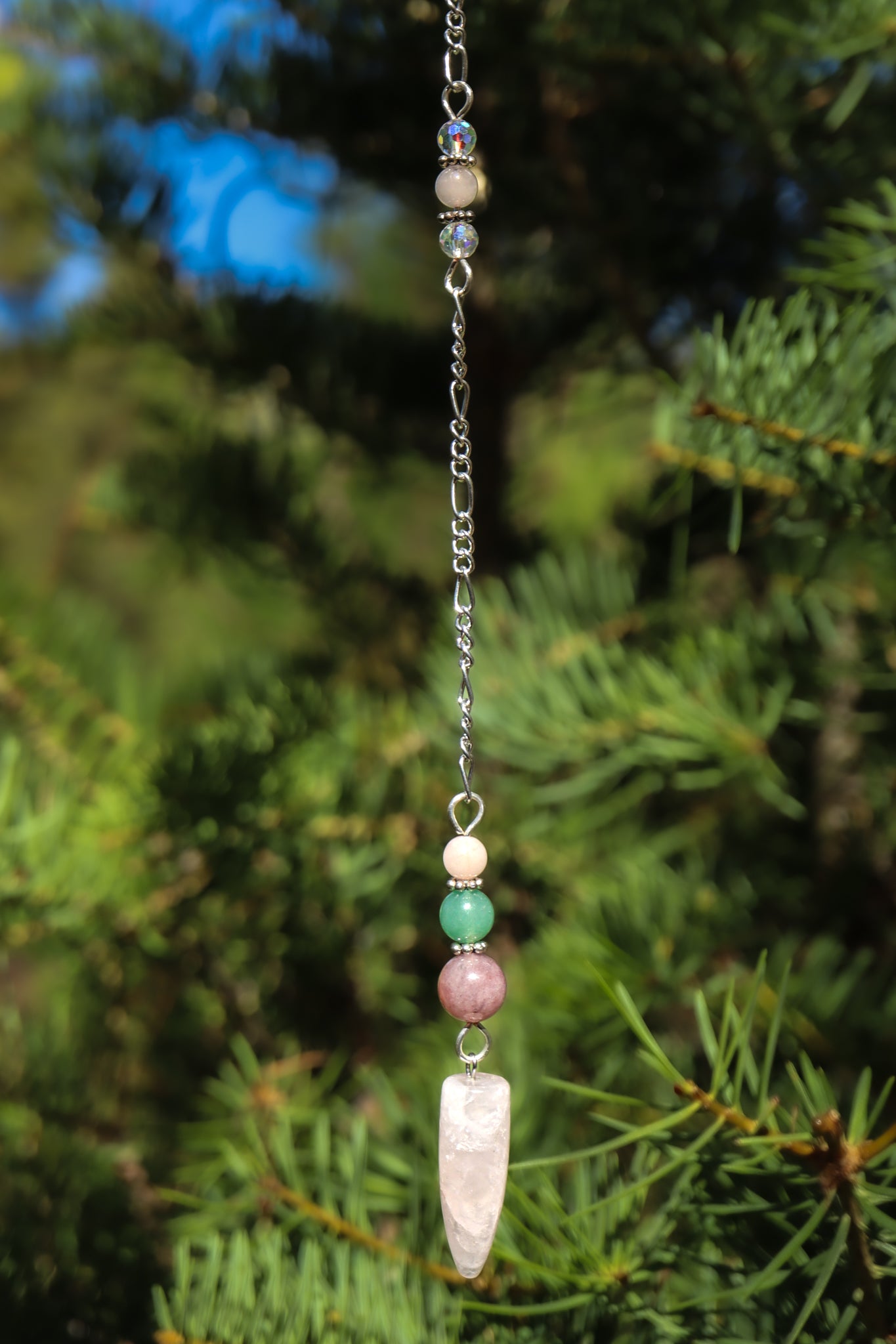 Rose Quartz Point Pendulum