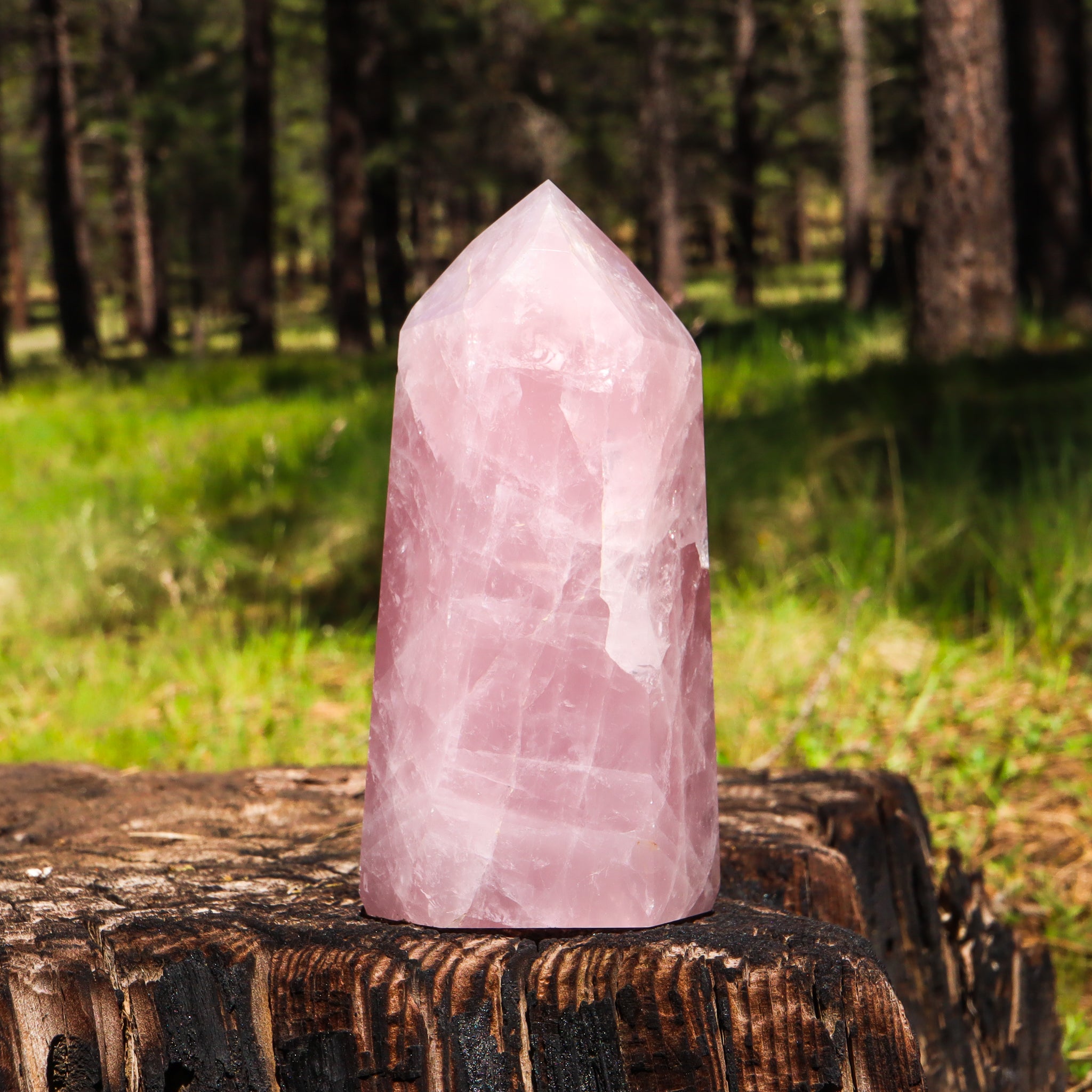 Large Rose Quartz Point