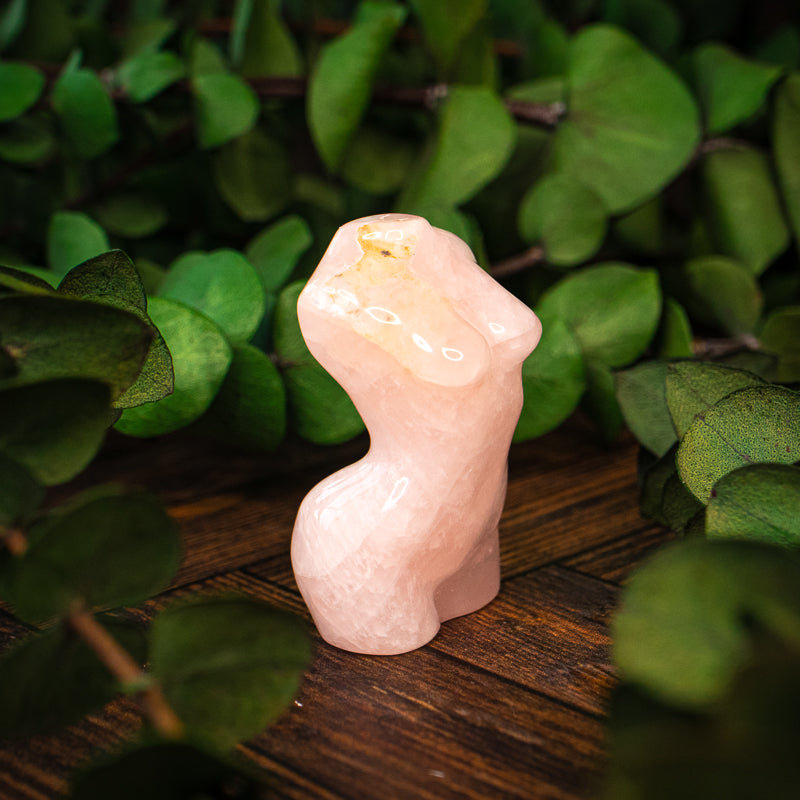 Rose Quartz Goddess Bust