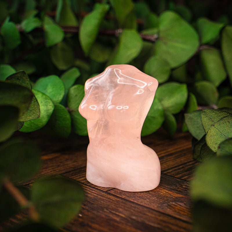 Rose Quartz Goddess Bust