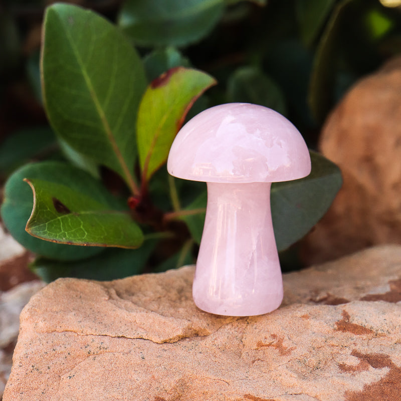 Rose Quartz Mushroom