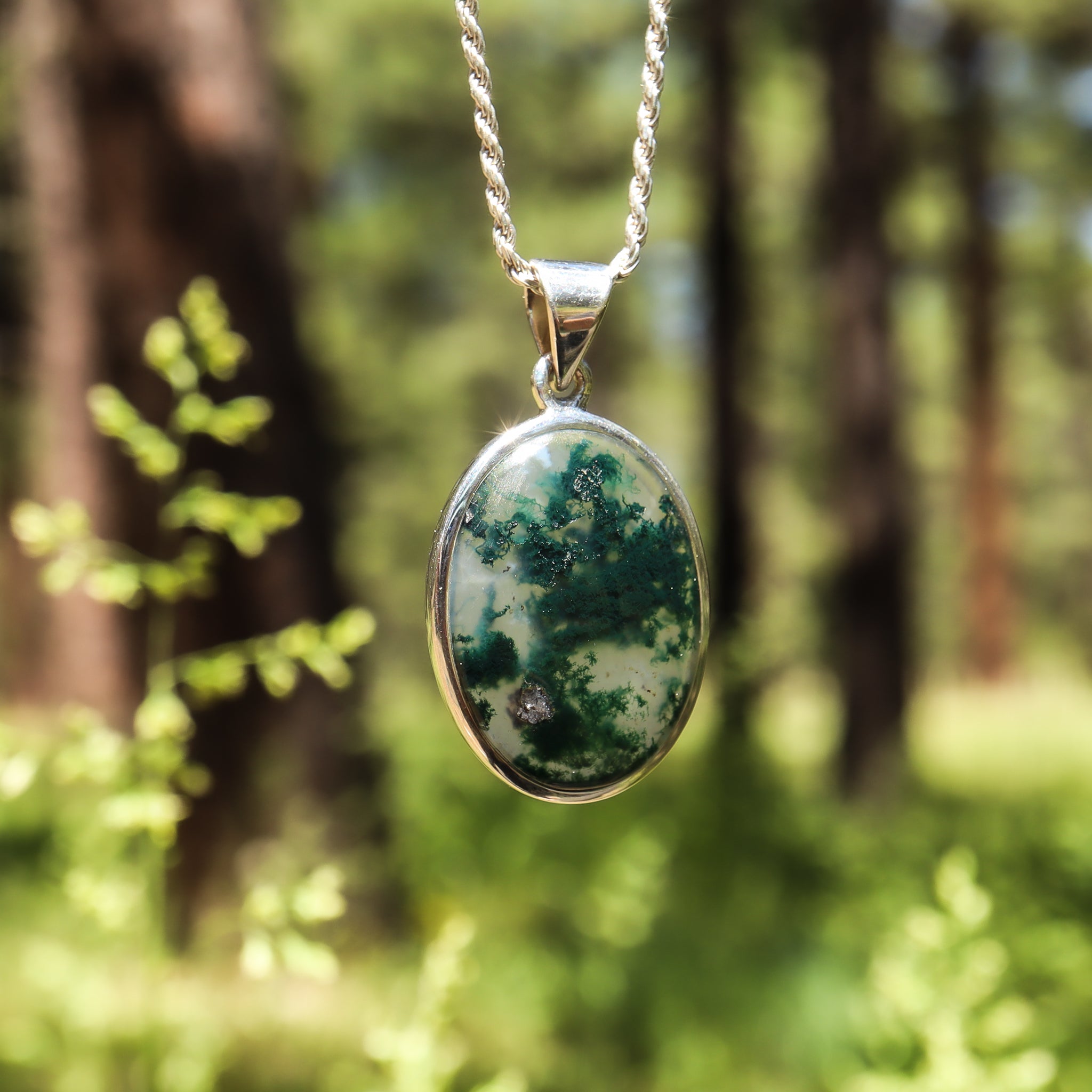 Moss Agate Pendant