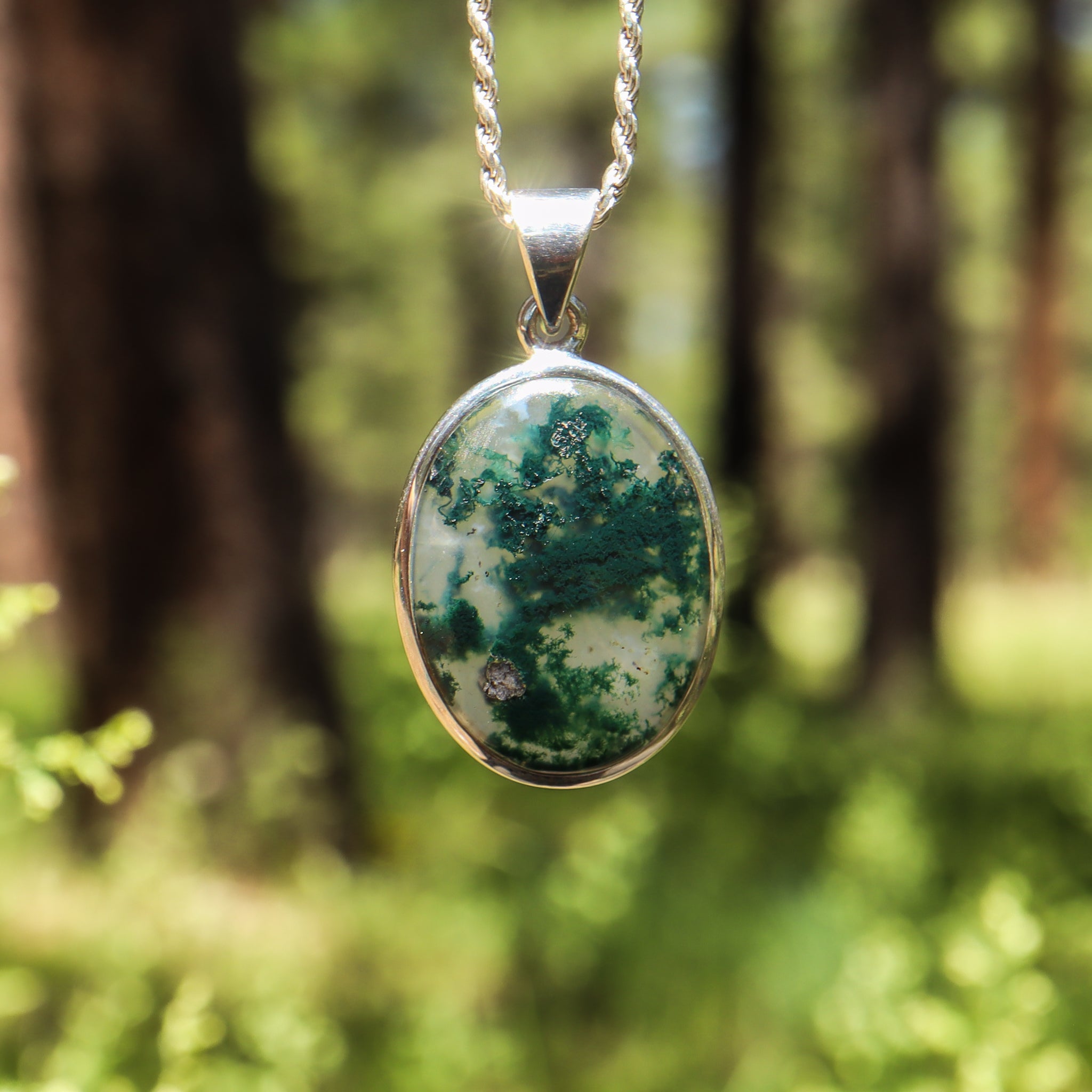 Moss Agate Pendant