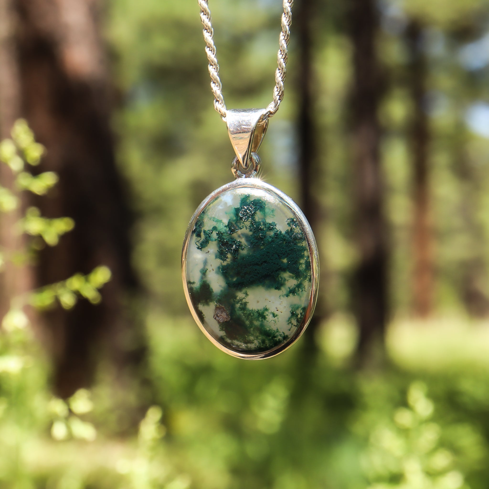 Moss Agate Pendant