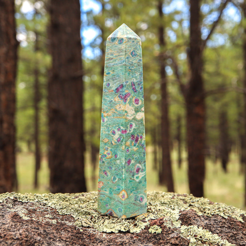 Ruby Fuchsite Obelisk