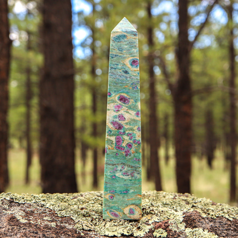Ruby Fuchsite Obelisk