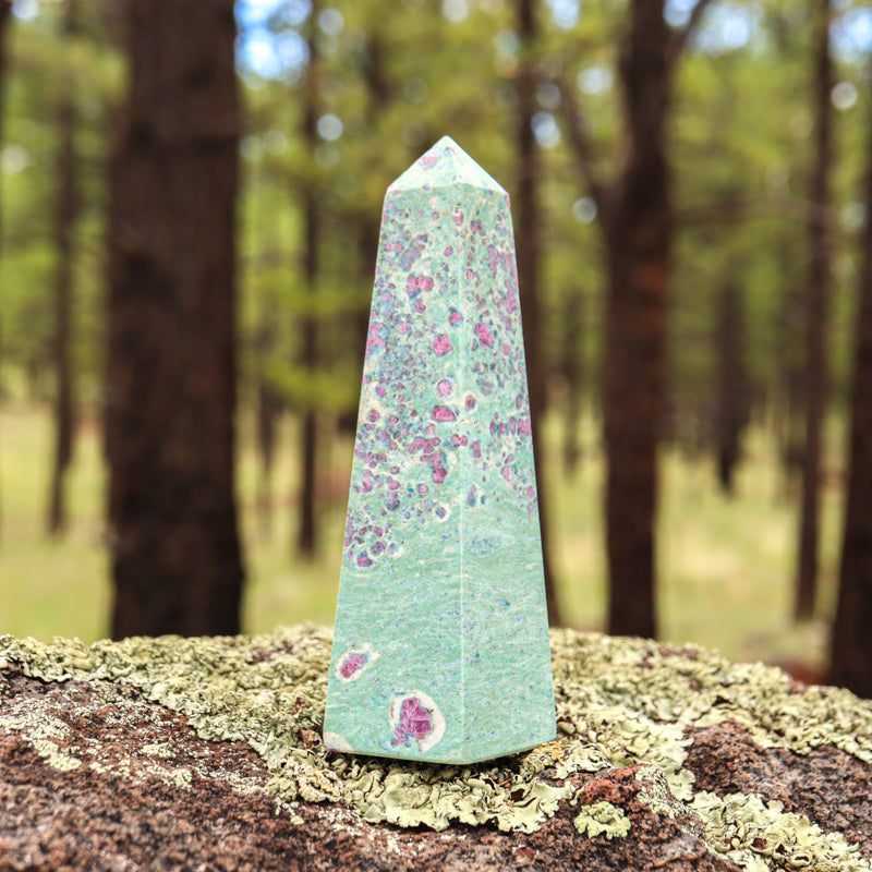 Ruby Fuchsite Obelisk