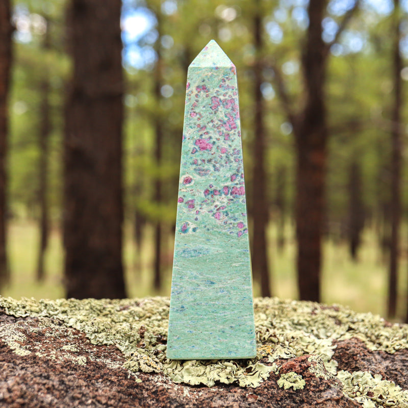 Ruby Fuchsite Obelisk