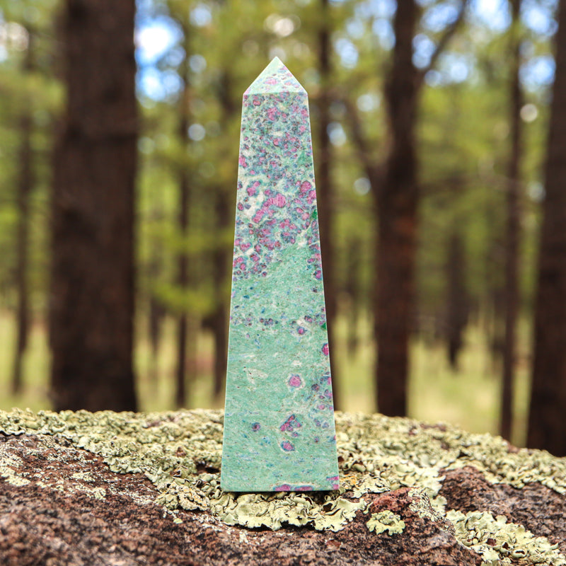 Ruby Fuchsite Obelisk