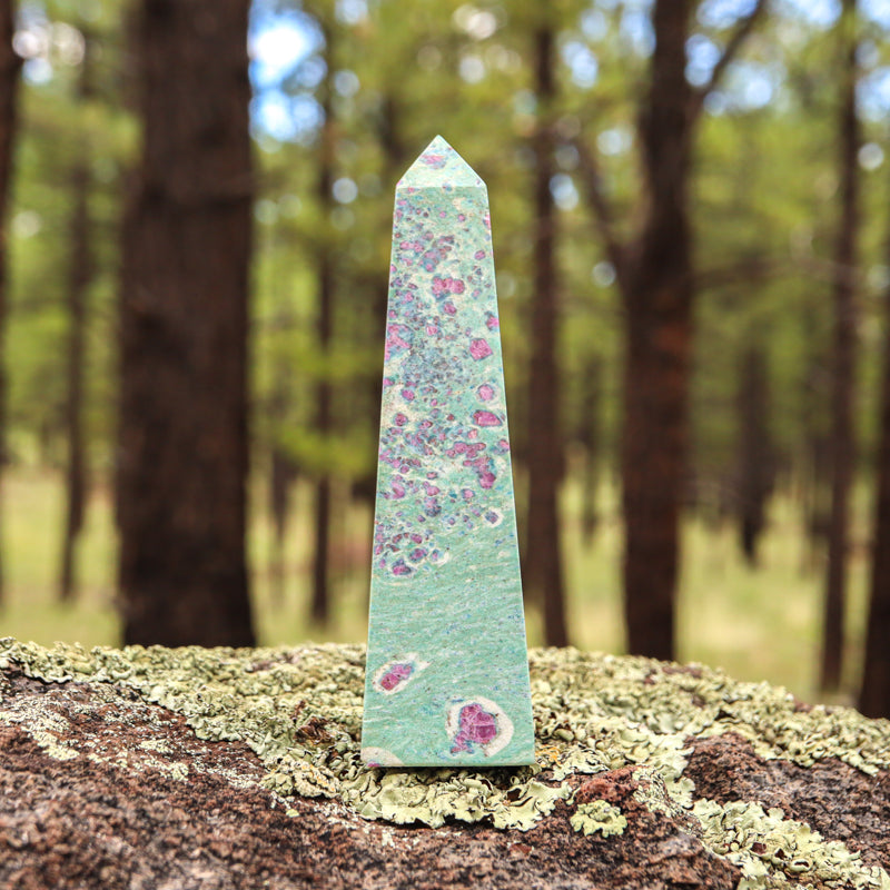 Ruby Fuchsite Obelisk