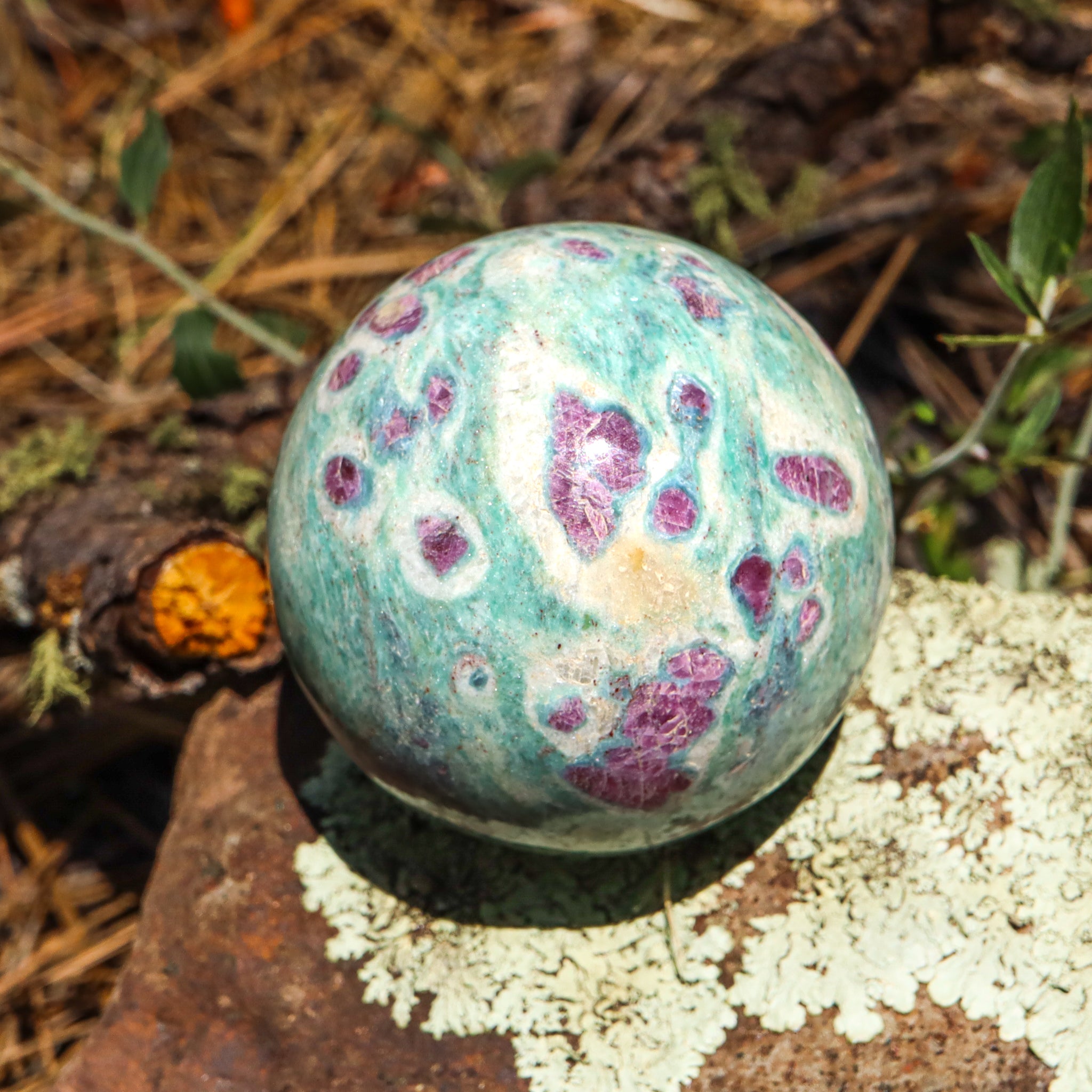 Ruby Fuchsite Sphere