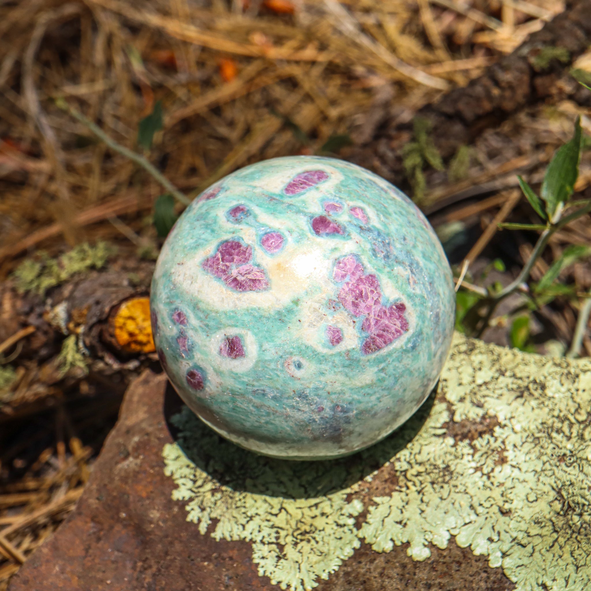 Ruby Fuchsite Sphere