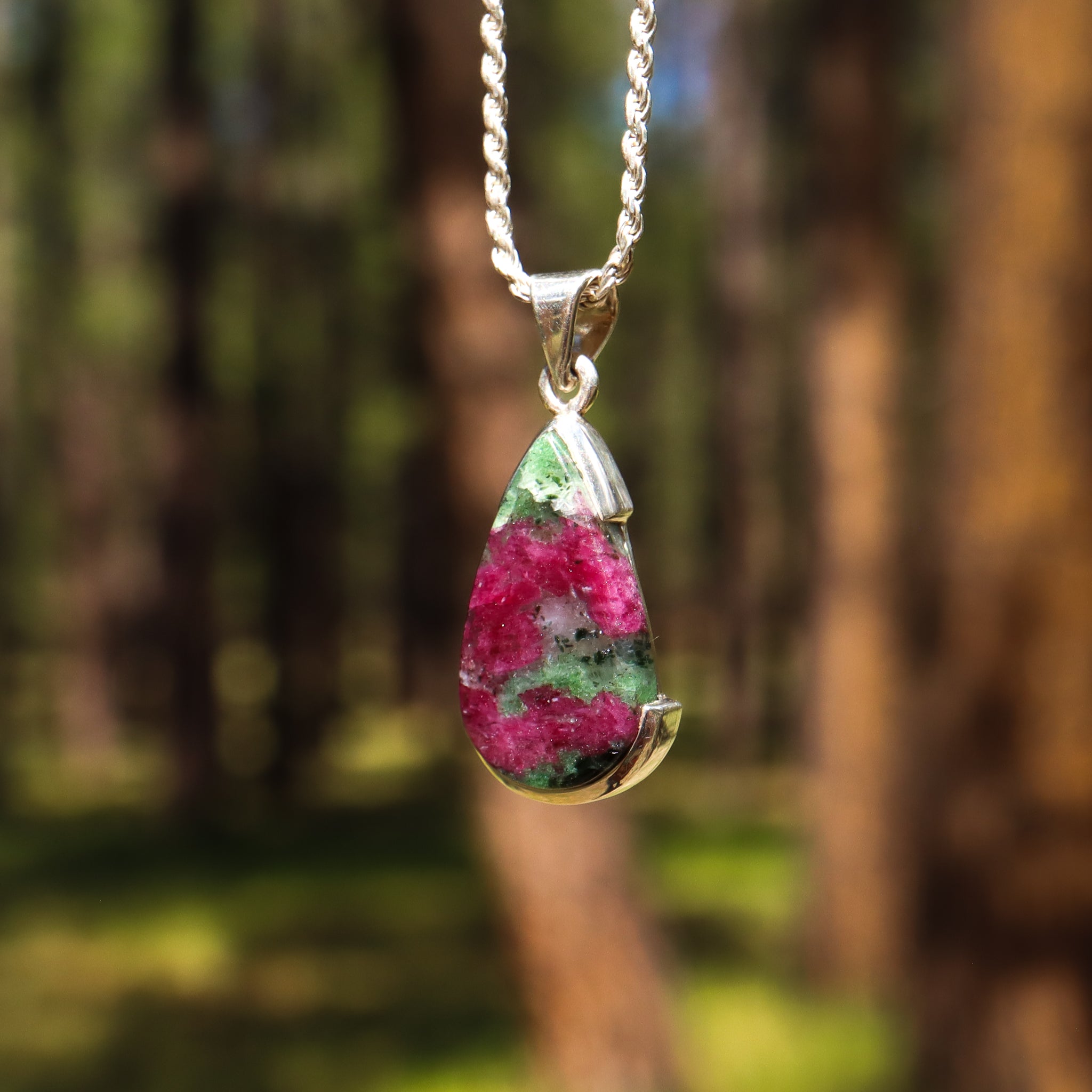 Ruby Zoisite Pendant