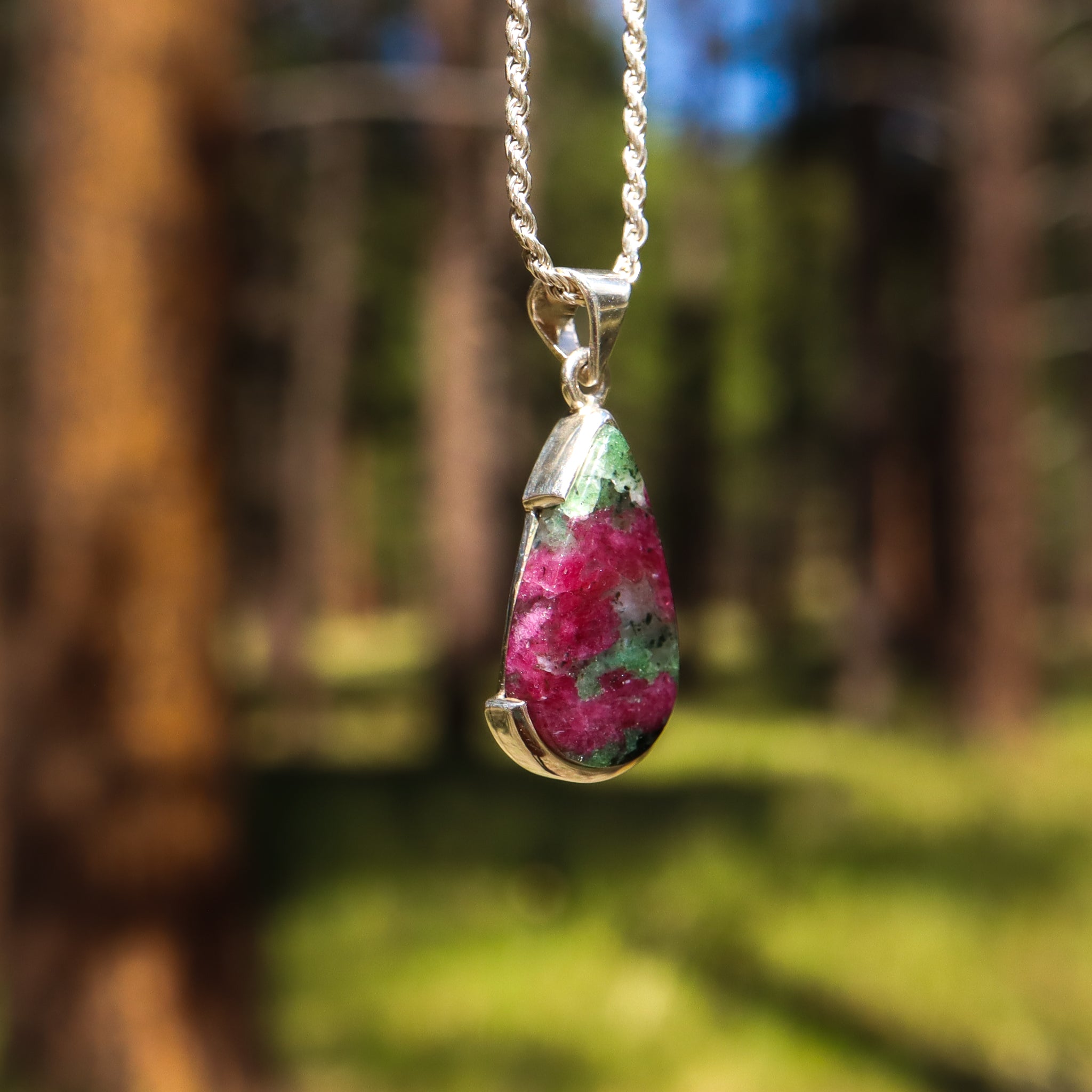 Ruby Zoisite Pendant